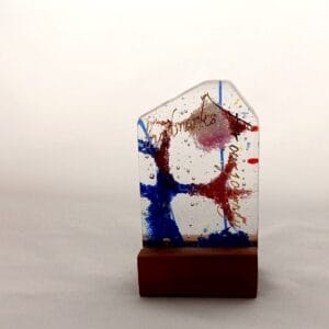 Fused Glass Sculpturette Landmarks - front