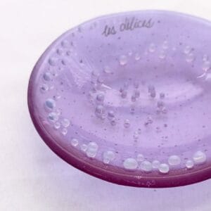 Fused Glass Ring Dish Relaxation - angle