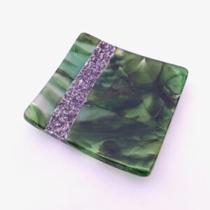 Fused Glass Desk Dish Elements - face