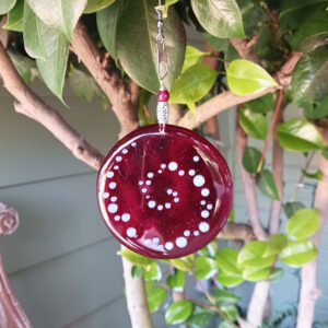 Fused Glass Bagatelle Confidence - by the fountain