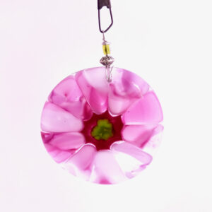 Fused Glass Bagatelle Cotton Candy - hanging