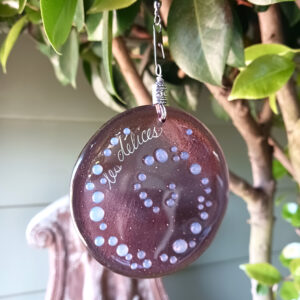 Fused Glass Bagatelle Elegance - by the fountain