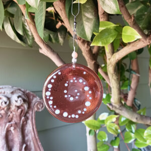 Fused Glass Bagatelle Optimism - by the fountain