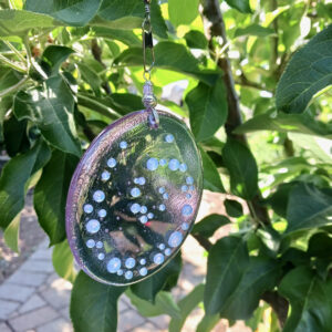 Fused Glass Bagatelle Relaxation - in the garden