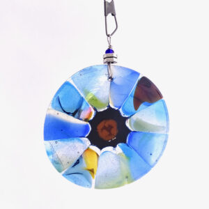 Fused Glass Bagatelle Sea Swept - hanging