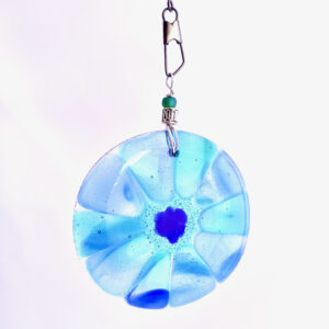 Fused Glass Bagatelle Tide Pool - hanging