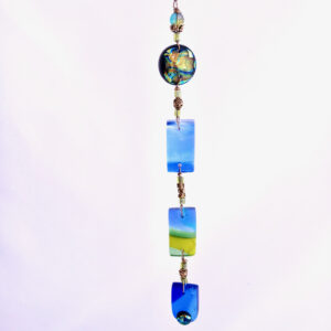 Fused Glass Mobile Reflection - hanging